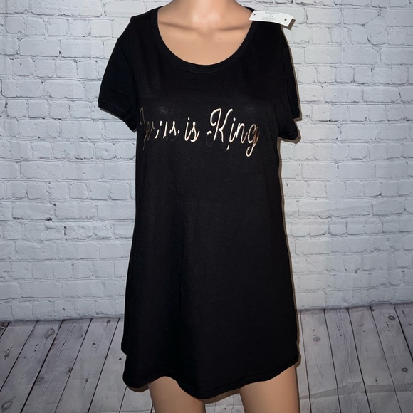 No Boundaries Tops - BRAND NWT Black & Gold Jesus Is King Shirt size XL